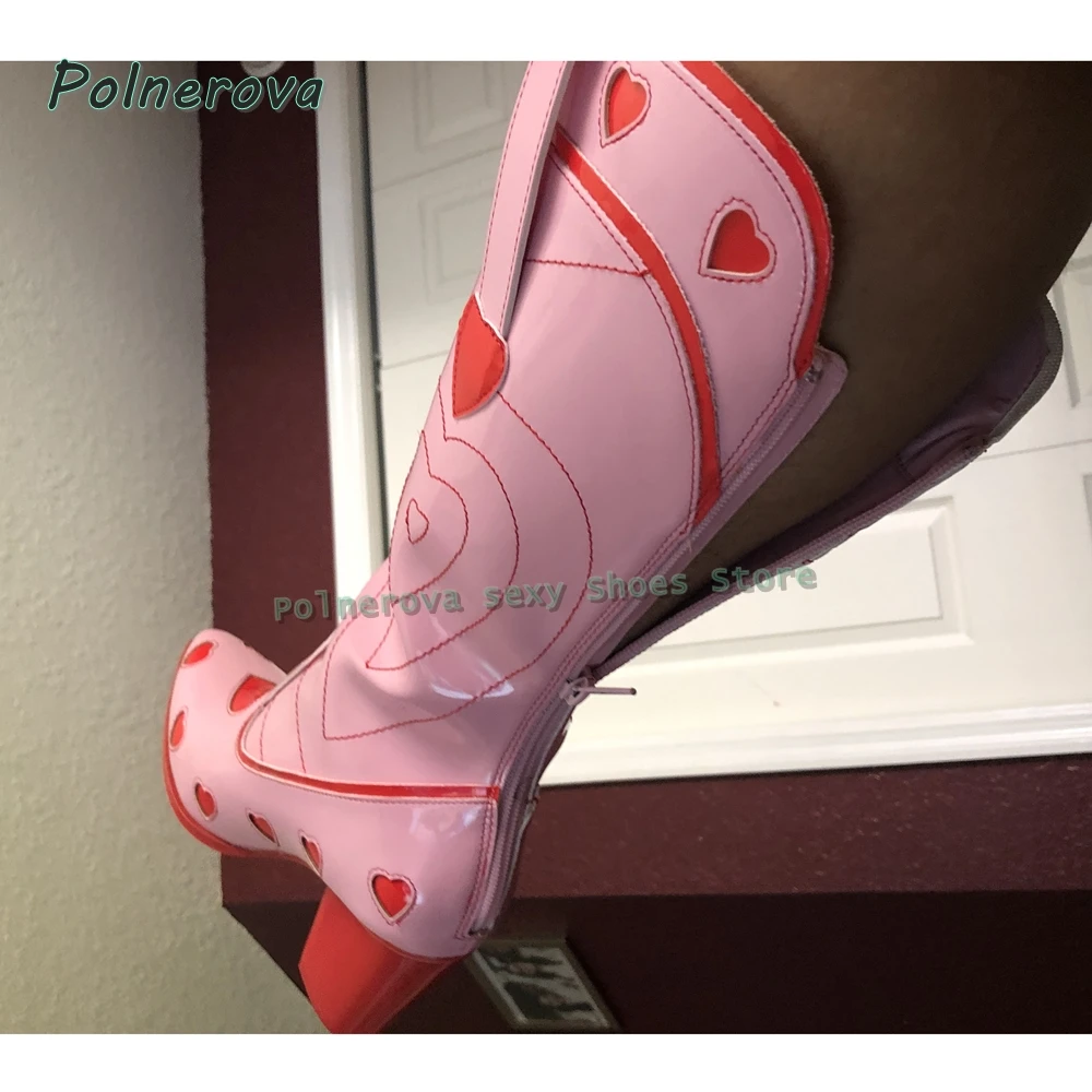 Женские модные сапоги до колена с розовым сердечком, космические сапоги-ковбойки, острый носок, массивные каблуки, без шнуровки, большой размер 35-44, 2025 г., новинка
Женские модные сапоги до колена с розовым сердечком, космические сапоги-ковбойки, острый носок, массивные каблуки, без шнуровки, большой размер 35-44, 2025 г., новинка