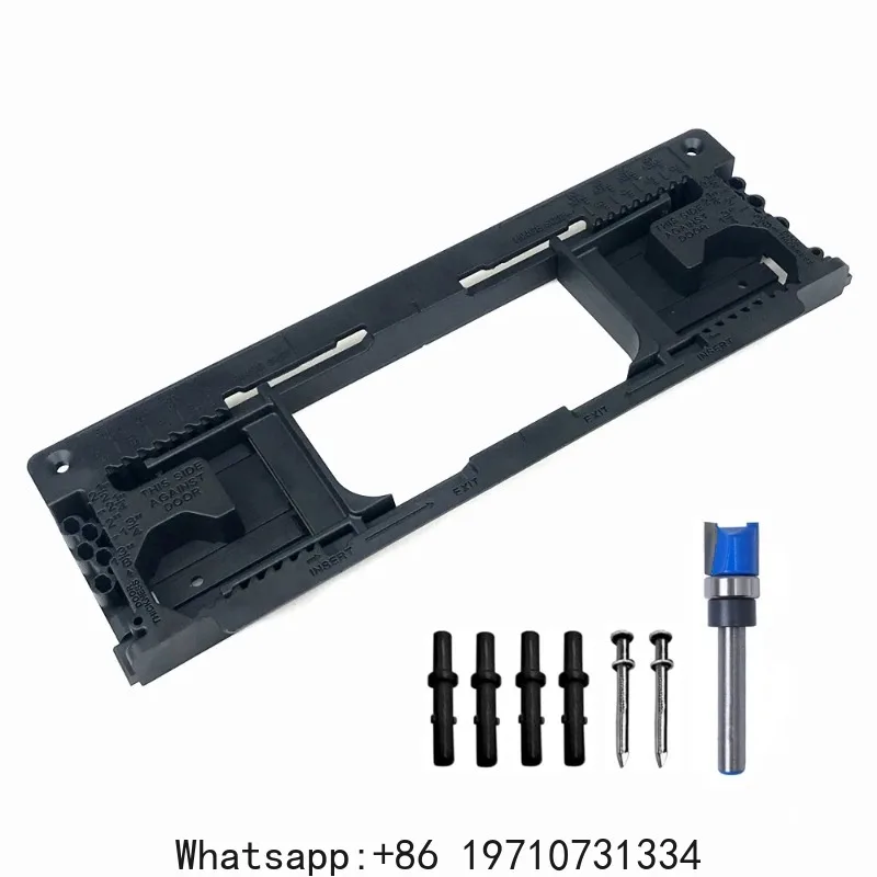 Door Hinge Jig, Template Compatible with 8 Hinge Sizes from 2-1/2" to 6" and 5 Thickness from 1-3/8" to 2-1/2"
Door Hinge Jig, Template Compatible with 8 Hinge Sizes from 2-1/2" to 6" and 5 Thickness from 1-3/8" to 2-1/2"