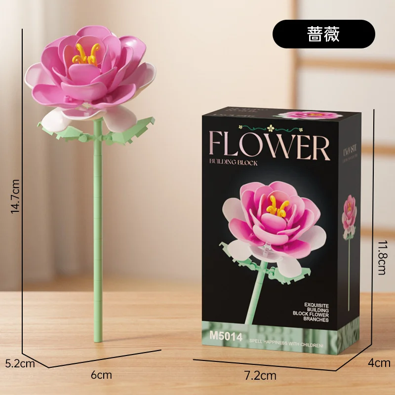 M5014 Rose Flower Bouquet Mini Building Blocks Romantic Eternal Floral Bricks DIY Creative Home Decor Botanical Toys for Adults
M5014 Rose Flower Bouquet Mini Building Blocks Romantic Eternal Floral Bricks DIY Creative Home Decor Botanical Toys for Adults