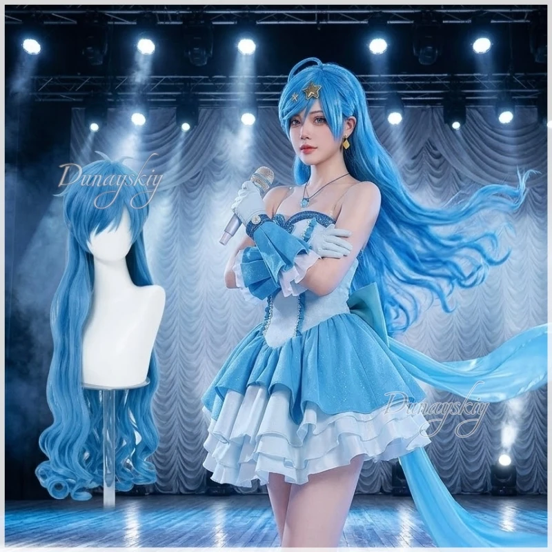 Mermaid Melody Pichi Pichi Pitch Hanon Hosho Cosplay Costume With Accessories Blue Princess Cosplay Outfit Blue Long Curly Hair
Mermaid Melody Pichi Pichi Pitch Hanon Hosho Cosplay Costume With Accessories Blue Princess Cosplay Outfit Blue Long Curly Hair