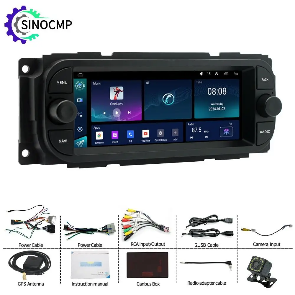 Car Stereo Radio Android 12 For Jeep Dodge Grand Cherokee For CarPlay Android Auto GPS Navigation Car Multimedia Player FM/RDS
Car Stereo Radio Android 12 For Jeep Dodge Grand Cherokee For CarPlay Android Auto GPS Navigation Car Multimedia Player FM/RDS 