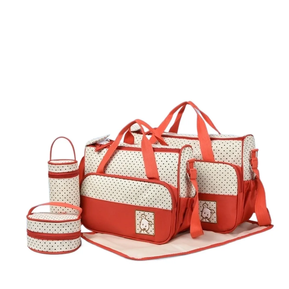 5Pcs/Set Large Capacity Baby Bag for Mom Changing Pad Built-in Diaper Pad Newborn Accessories Bag Fashion
5Pcs/Set Large Capacity Baby Bag for Mom Changing Pad Built-in Diaper Pad Newborn Accessories Bag Fashion