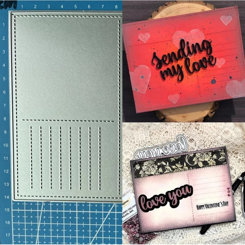 Postcard Metal Cutting Dies Stencil DIY Scrapbooking Paper Card Embossing Craft
Postcard Metal Cutting Dies Stencil DIY Scrapbooking Paper Card Embossing Craft