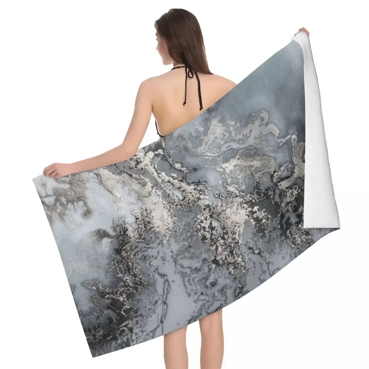 Gray Marble Texture Abstract Pattern Beach Towel Quick Dry Modern Geometric Graphic Super Microfiber Bath Sauna Towels
Gray Marble Texture Abstract Pattern Beach Towel Quick Dry Modern Geometric Graphic Super Microfiber Bath Sauna Towels