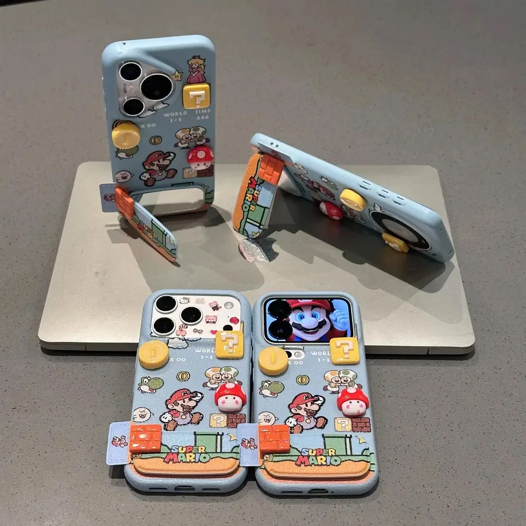 Cartoon Mario Phone Case Block-Style All-around shockproof 3D Artwork for IPhone Colour Palette Surprise Holiday Gift
Cartoon Mario Phone Case Block-Style All-around shockproof 3D Artwork for IPhone Colour Palette Surprise Holiday Gift