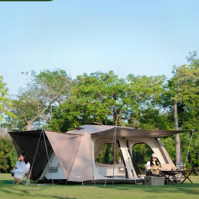 Luxury villa two bedrooms and one living room ridge tent outdoor camping equipment overnight automatic living room tent
Luxury villa two bedrooms and one living room ridge tent outdoor camping equipment overnight automatic living room tent