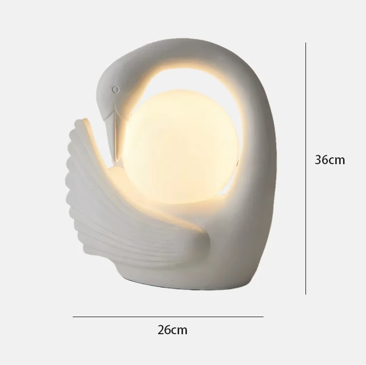 ins wind swan Nordic simple bedroom bedside, creative decoration warm atmosphere light
ins wind swan Nordic simple bedroom bedside, creative decoration warm atmosphere light