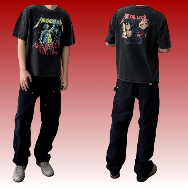 Saint Short-Sleeved Tops Vintage Distressed Black Heavyweight Washed Men's Women's Summer T-Shirt
Saint Short-Sleeved Tops Vintage Distressed Black Heavyweight Washed Men's Women's Summer T-Shirt