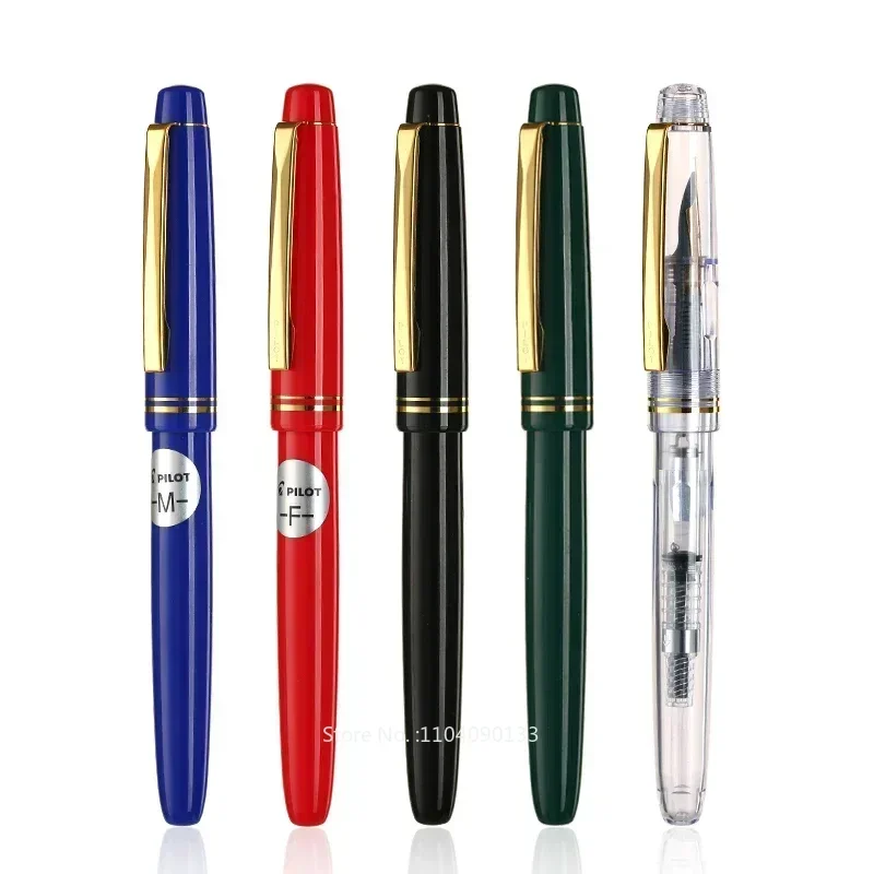 Новая популярная перьевая ручка PILOT 78g Transparent 78g+ с 22-каратным золотым оригинальным иридиевым пером для студентов, для практики каллиграфии, с перьями EF, F, M и картриджами с чернилами
Новая популярная перьевая ручка PILOT 78g Transparent 78g+ с 22-каратным золотым оригинальным иридиевым пером для студентов, для практики каллиграфии, с перьями EF, F, M и картриджами с чернилами