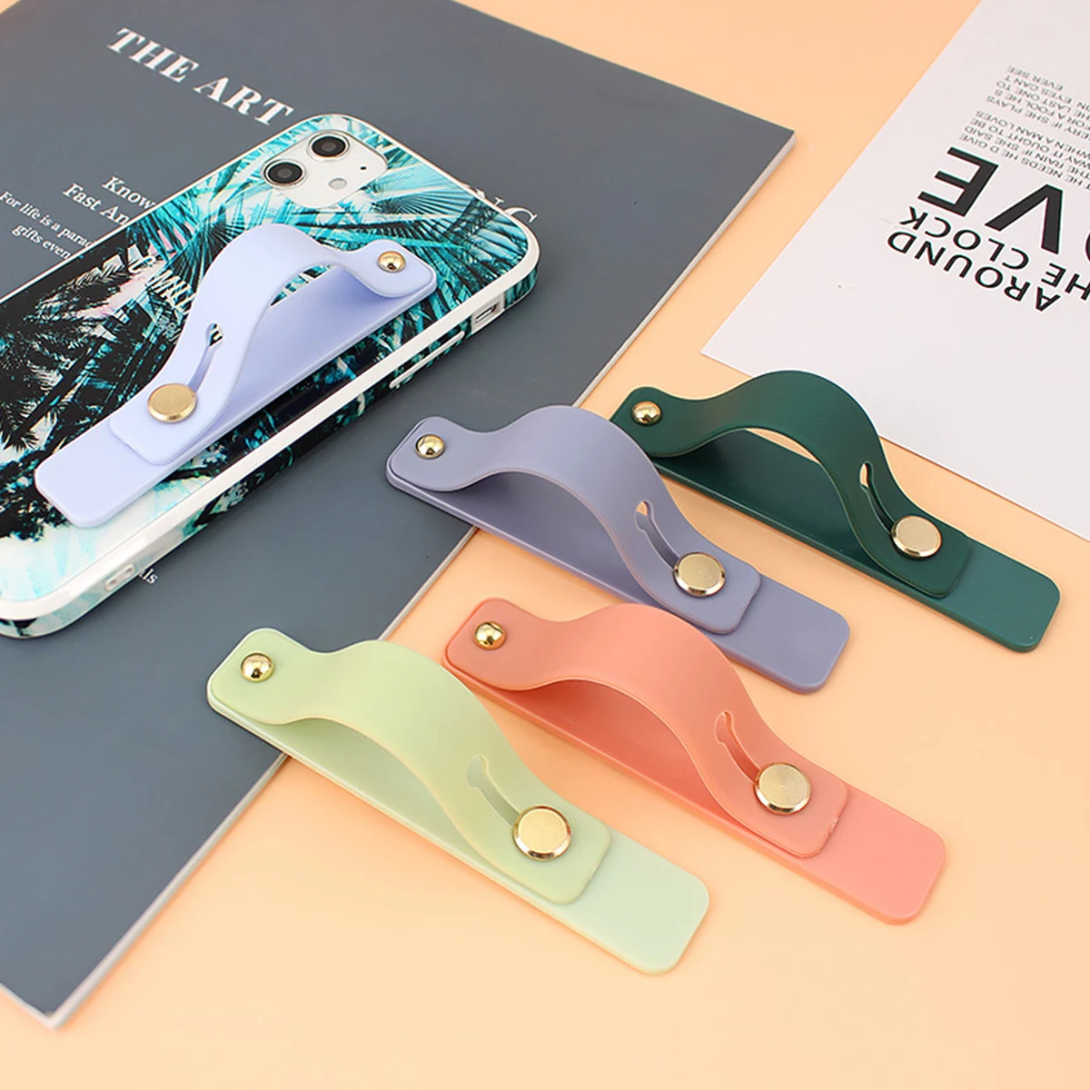 Solid Color Wrist Band Hand Band Finger Grip Mobile Phone Holders Stand Push Pull Universal Plain Phone Socket Holder for iPhone
Solid Color Wrist Band Hand Band Finger Grip Mobile Phone Holders Stand Push Pull Universal Plain Phone Socket Holder for iPhone