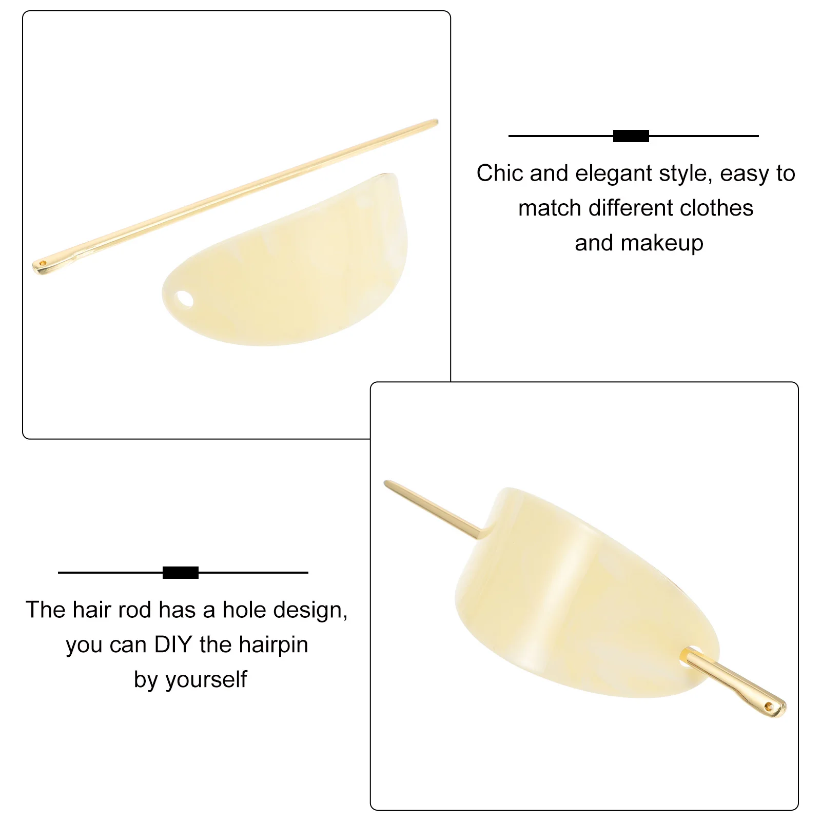 2pcs Oval Hair Stick For Women Elegant Bun Fork Styling Holder Wedding Party Prom Night Daily Wear Acrylic Zinc Alloy
2pcs Oval Hair Stick For Women Elegant Bun Fork Styling Holder Wedding Party Prom Night Daily Wear Acrylic Zinc Alloy