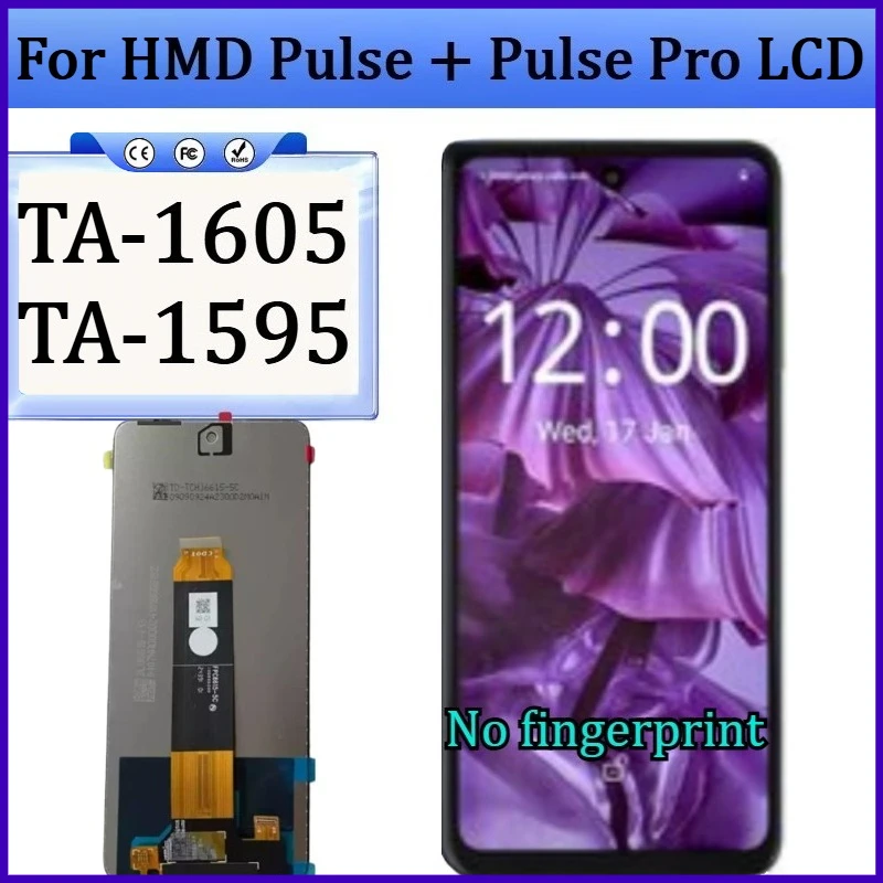 New For HMD Pulse + Pulse Pro LCD Display Touch Screen Digitizer Assembly Replacement For HMD Pulse Plus LCD
