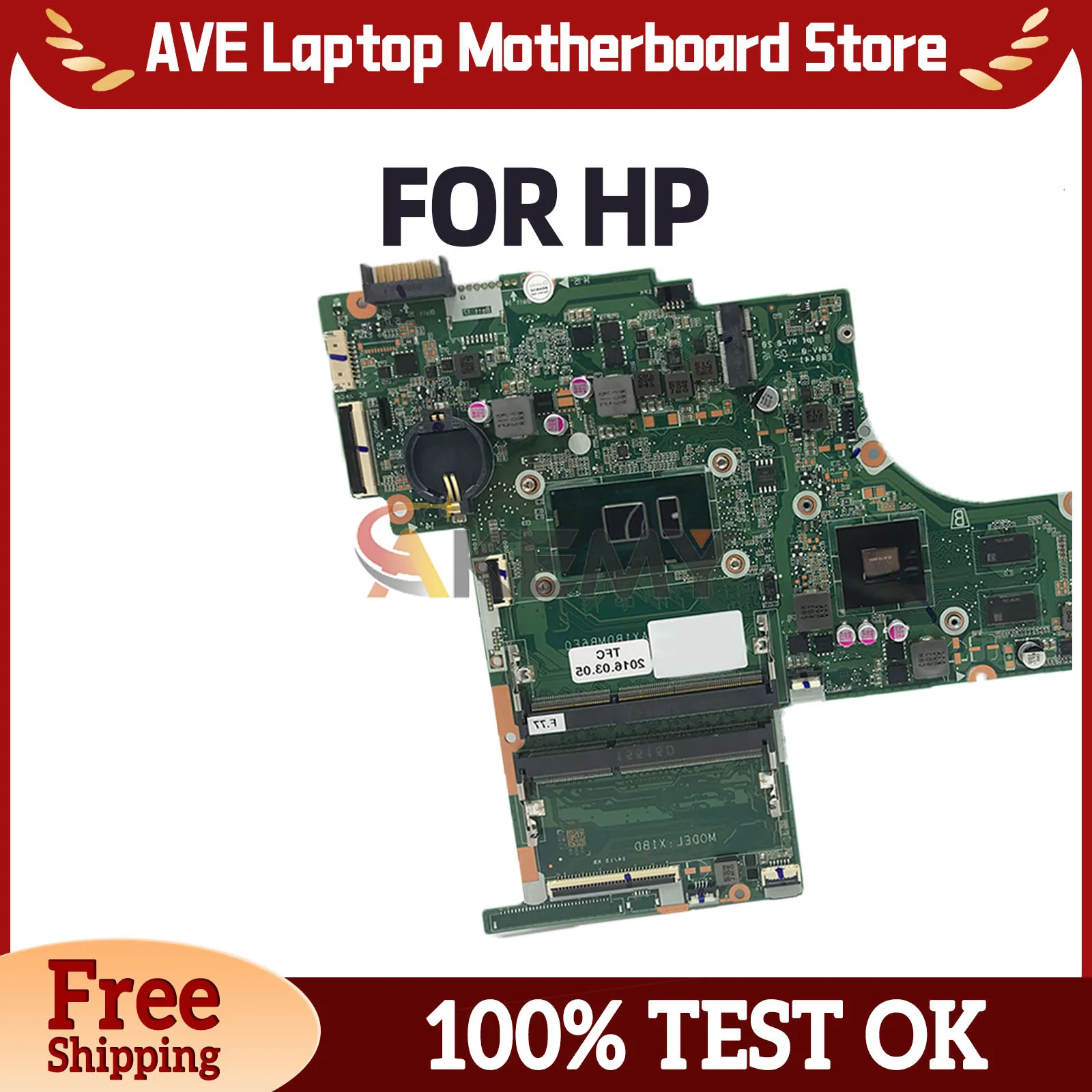 DAX1BDMB6F0 Motherboard For HP Pavilion 15-AB TPN-Q159 830597-601 830597-501 Laptop Mainboard i5-6200U i7-6500U V2G Fully Tested
DAX1BDMB6F0 Motherboard For HP Pavilion 15-AB TPN-Q159 830597-601 830597-501 Laptop Mainboard i5-6200U i7-6500U V2G Fully Tested