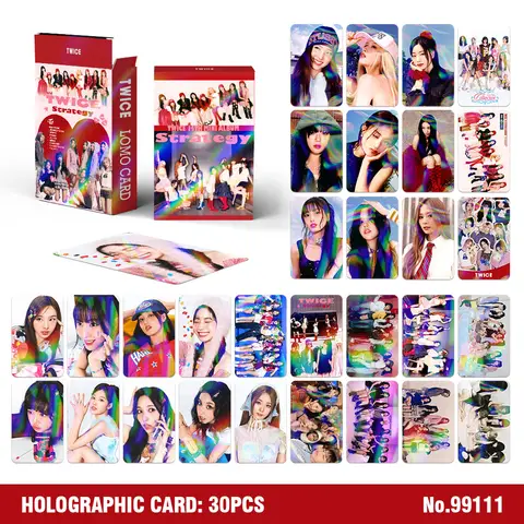 30 uds/dos veces nuevo álbum tarjeta de foto láser colección de seguidores tarjeta Flash Lomo tarjeta regalo de seguidor