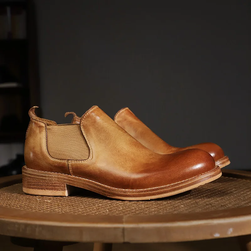 Handmade Cowhide Men Casual Leather Shoes Retro Round Toe Formal Dress Shoes British Outdoor Hiking Work Shoes Zapatos Hombre
Handmade Cowhide Men Casual Leather Shoes Retro Round Toe Formal Dress Shoes British Outdoor Hiking Work Shoes Zapatos Hombre