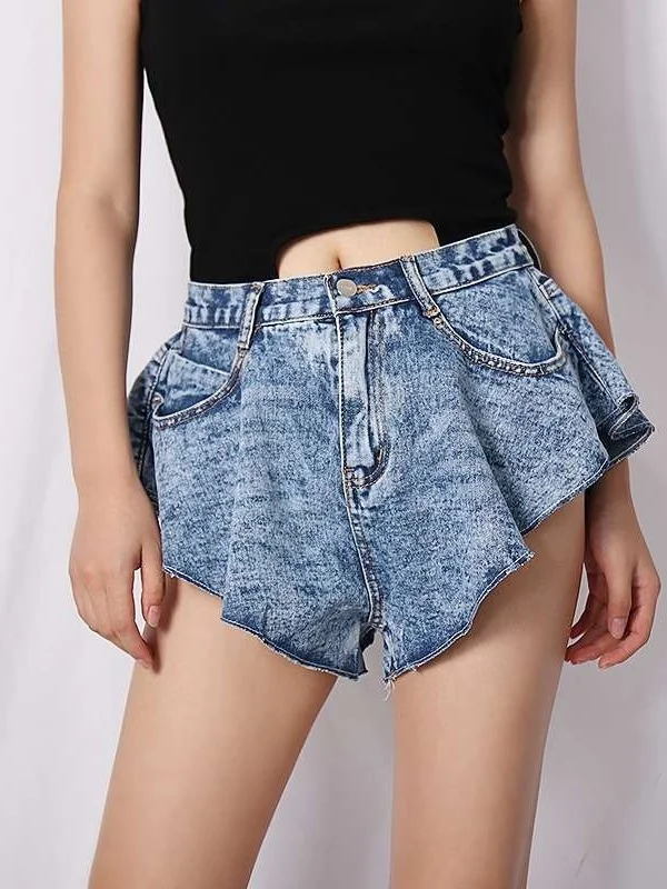 Trendy Blue Waed Hot Pants Summer New Personali Tailored High Waist PU Leather Women's Jeans Cleanfit Sle Medium Stretch
Trendy Blue Waed Hot Pants Summer New Personali Tailored High Waist PU Leather Women's Jeans Cleanfit Sle Medium Stretch