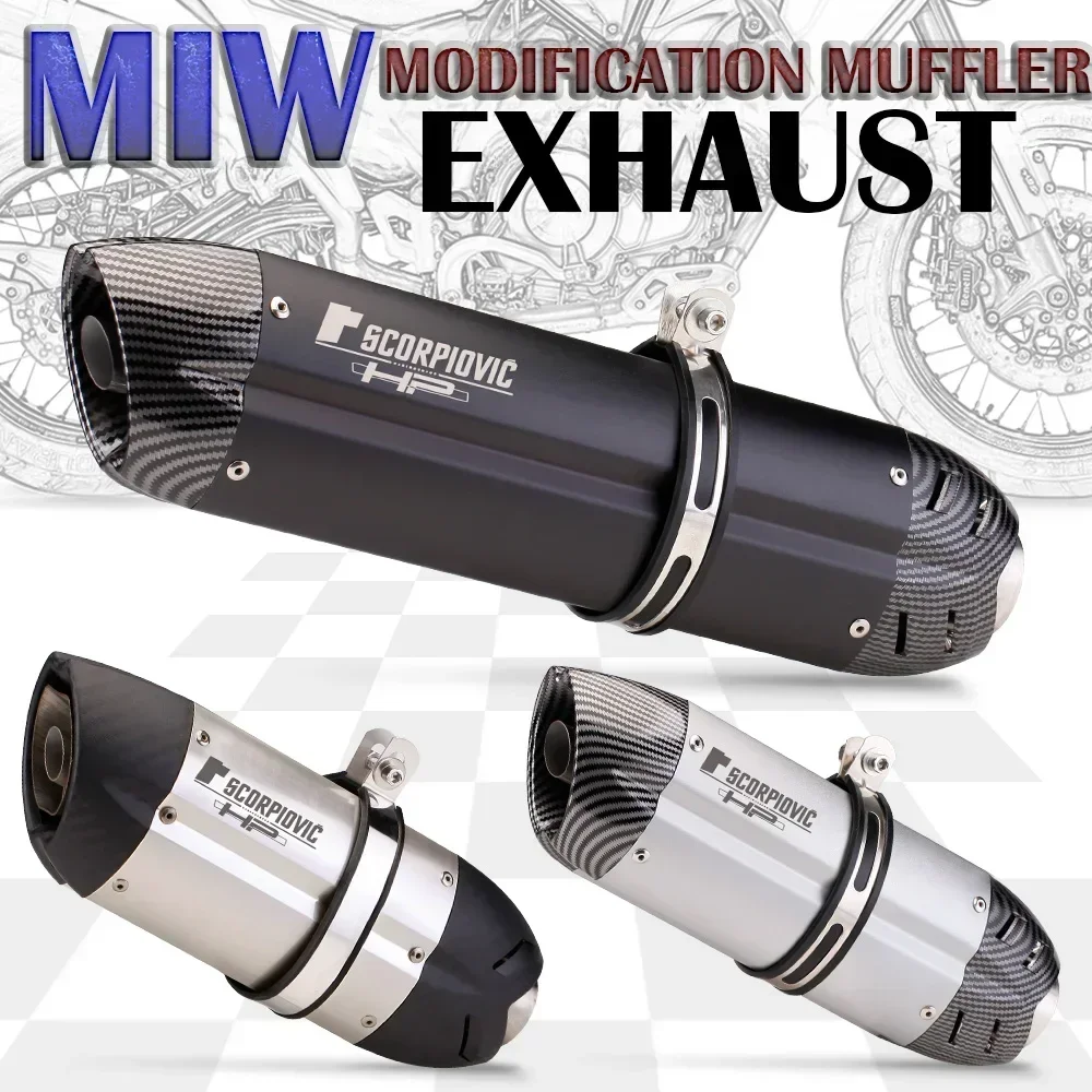 For Kawasaki er6n sv650 crf230 Z800 R1 cb650f cb1000r cbr250r General purpose 51mm motorcycle escape moto mivv exhaust device
For Kawasaki er6n sv650 crf230 Z800 R1 cb650f cb1000r cbr250r General purpose 51mm motorcycle escape moto mivv exhaust device