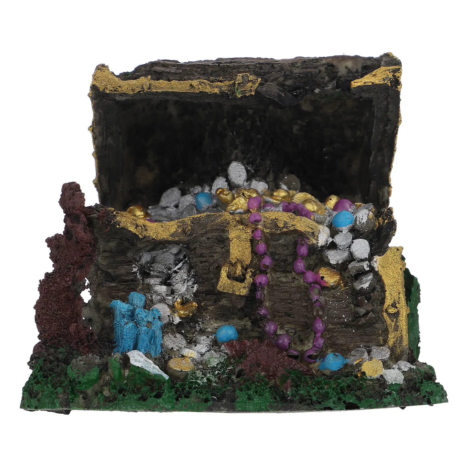 Resin Aquarium Ornament Decor Adornment Treasure Chest Small Accessory Delicate Fish Tank Supply
Resin Aquarium Ornament Decor Adornment Treasure Chest Small Accessory Delicate Fish Tank Supply
