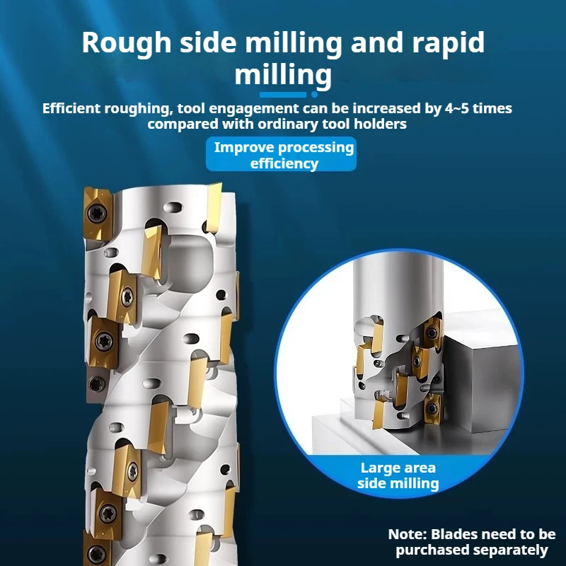 BAP300R BAP400R Corncob Roughing End Mill Spiral Side Cutting CNC Machining Center Tool For APMT1135 APMT1604 Insert
BAP300R BAP400R Corncob Roughing End Mill Spiral Side Cutting CNC Machining Center Tool For APMT1135 APMT1604 Insert