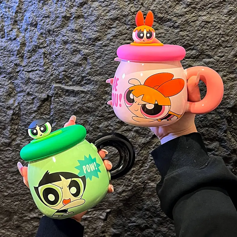 New Cartoon Anime The Powerpuff Girls Ceramic Mug Cute Girl With Lid Boxed Gift Coffee Cup Family Couple Water Cup Birthday Gift
New Cartoon Anime The Powerpuff Girls Ceramic Mug Cute Girl With Lid Boxed Gift Coffee Cup Family Couple Water Cup Birthday Gift