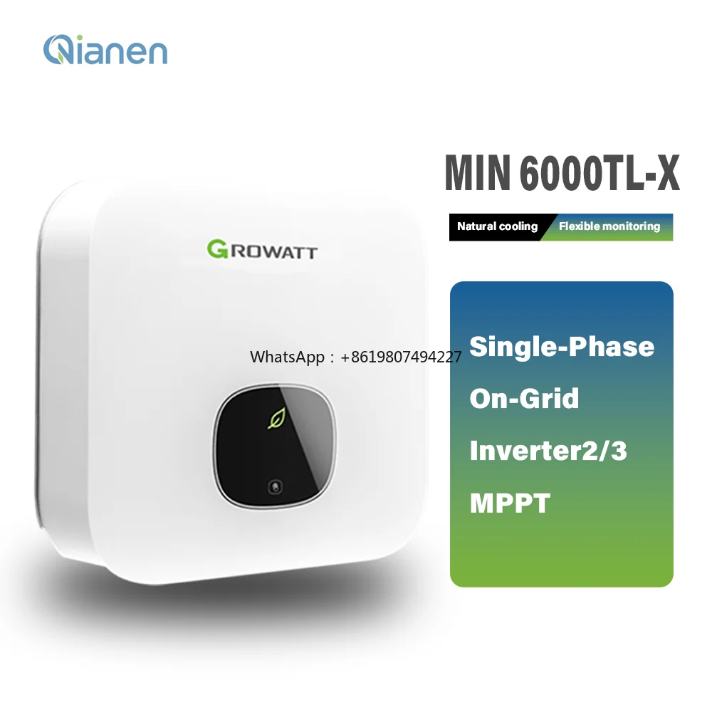 Солнечный инвертор MIN 6000TL-X, однофазный, выходное напряжение 48 В постоянного тока, для сетевых солнечных установок
Солнечный инвертор MIN 6000TL-X, однофазный, выходное напряжение 48 В постоянного тока, для сетевых солнечных установок