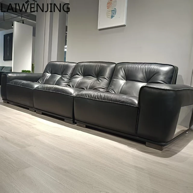 SGF Italian minimalist leather sofa straight row small apartment sofa simple atmosphere
SGF Italian minimalist leather sofa straight row small apartment sofa simple atmosphere