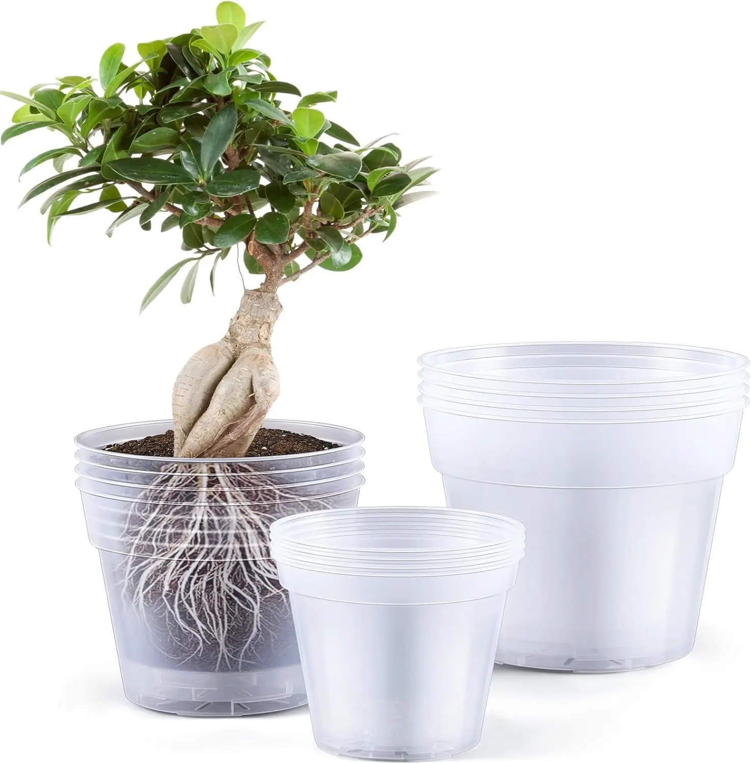 Набор из 12 прозрачных пластиковых горшков для растений с дренажными отверстиями, 8/10/12 дюймов, для комнатных растений и суккулентов
Набор из 12 прозрачных пластиковых горшков для растений с дренажными отверстиями, 8/10/12 дюймов, для комнатных растений и суккулентов