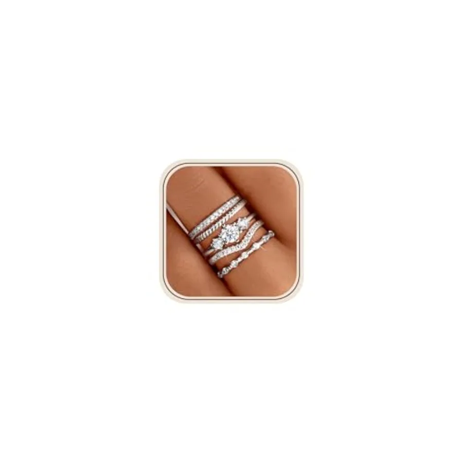 Stackable Rings for Women 14K Gold Plated Minimalist Non Tarnish Cubic Zirconia Thumb Ring Set Dainty Knuckle Ring Trendy State
Stackable Rings for Women 14K Gold Plated Minimalist Non Tarnish Cubic Zirconia Thumb Ring Set Dainty Knuckle Ring Trendy State