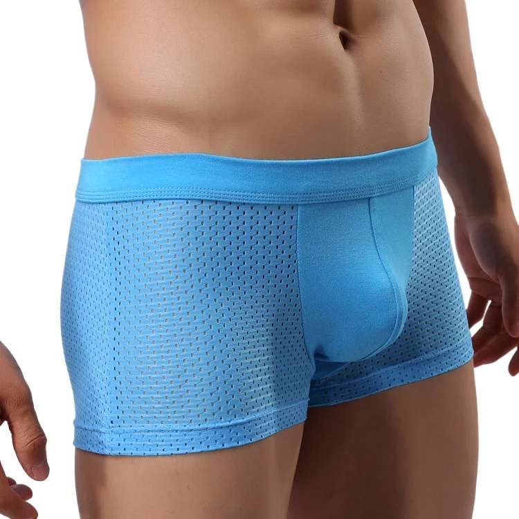 Men's Modal Boxers Mesh Breathable U-convex Low-rise Underwear Shorts Youth Fashion Comfortable Bulge Boxy Underpants Daily Wear
Men's Modal Boxers Mesh Breathable U-convex Low-rise Underwear Shorts Youth Fashion Comfortable Bulge Boxy Underpants Daily Wear