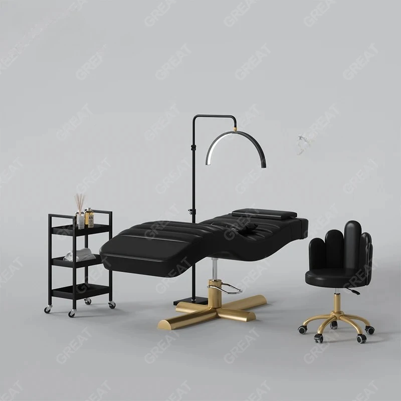 Beauty Bed Salon Black Gold Eyelash Beauty Care Bed Adjustable Height Massage Spa Cosmetic 1 Set
Beauty Bed Salon Black Gold Eyelash Beauty Care Bed Adjustable Height Massage Spa Cosmetic 1 Set