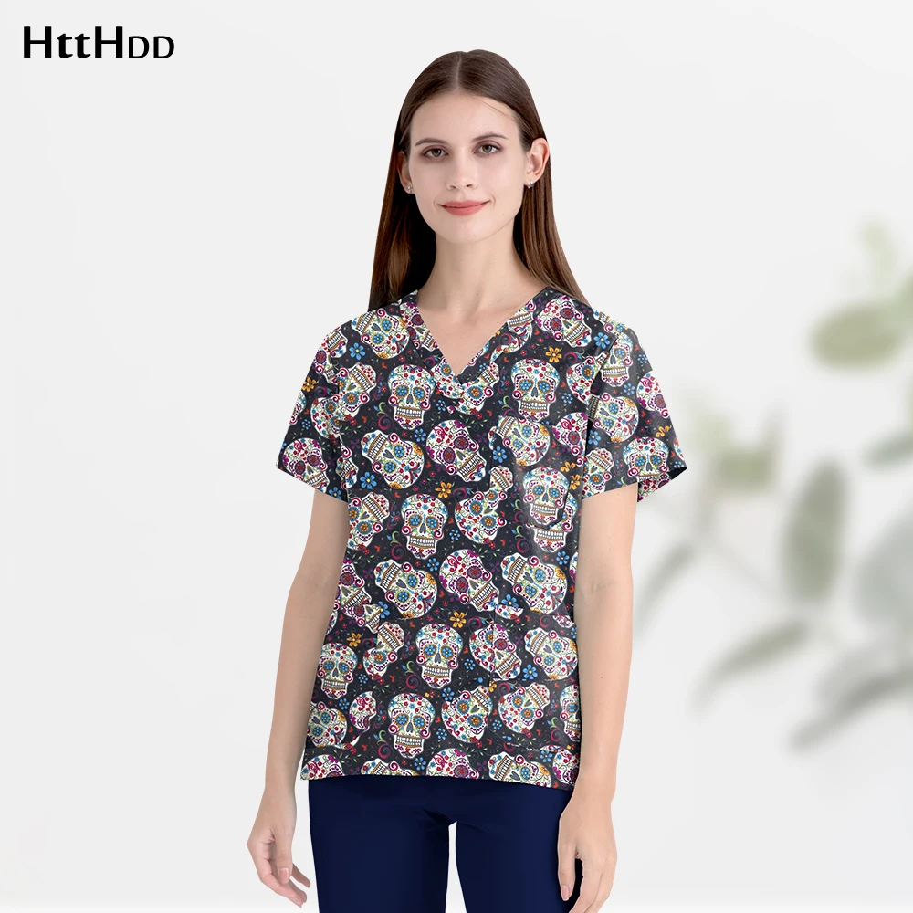 Hot Selling Multi-color Printed Work Clothes Men Women Veterinary Medical Scrubs V-Neck Vet Workwear Nursing Coat Beauty Uniform
Hot Selling Multi-color Printed Work Clothes Men Women Veterinary Medical Scrubs V-Neck Vet Workwear Nursing Coat Beauty Uniform