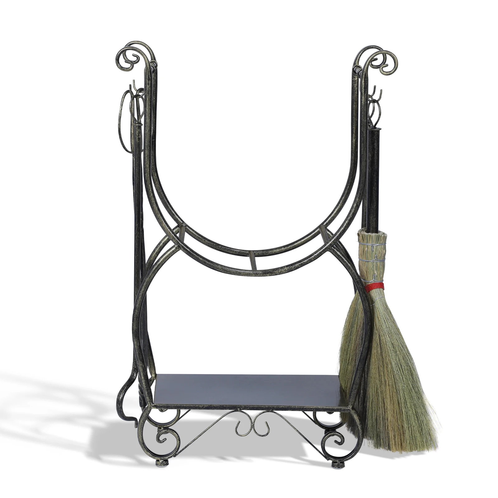 Metal Firewood Rack Set with 4 Fireplace Tools Fireside Wood Storage Organizer No Need To Install Firewood Rack for Camping
Metal Firewood Rack Set with 4 Fireplace Tools Fireside Wood Storage Organizer No Need To Install Firewood Rack for Camping