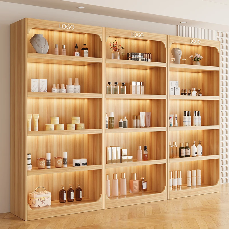 Cosmetics Display Cabinet Products Beauty Salon Nail Art Display Cabinet Glass Door Skin Care Products Shelf Multi-layer Shelf
Cosmetics Display Cabinet Products Beauty Salon Nail Art Display Cabinet Glass Door Skin Care Products Shelf Multi-layer Shelf