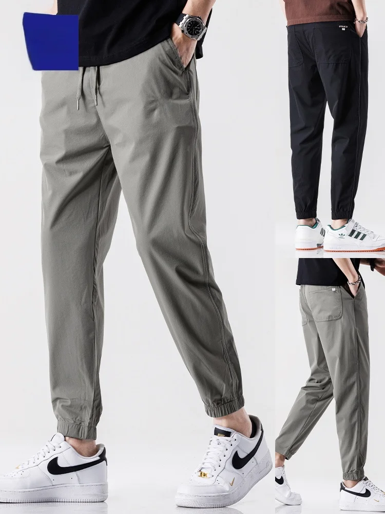 Мужские летние тонкие брюки из ледяного шелка Rn: быстросохнущие, спортивные, свободные, с манжетами, модные, эластичные, длинные, повседневные, дышащие, удобные, молодежные
Мужские летние тонкие брюки из ледяного шелка Rn: быстросохнущие, спортивные, свободные, с манжетами, модные, эластичные, длинные, повседневные, дышащие, удобные, молодежные