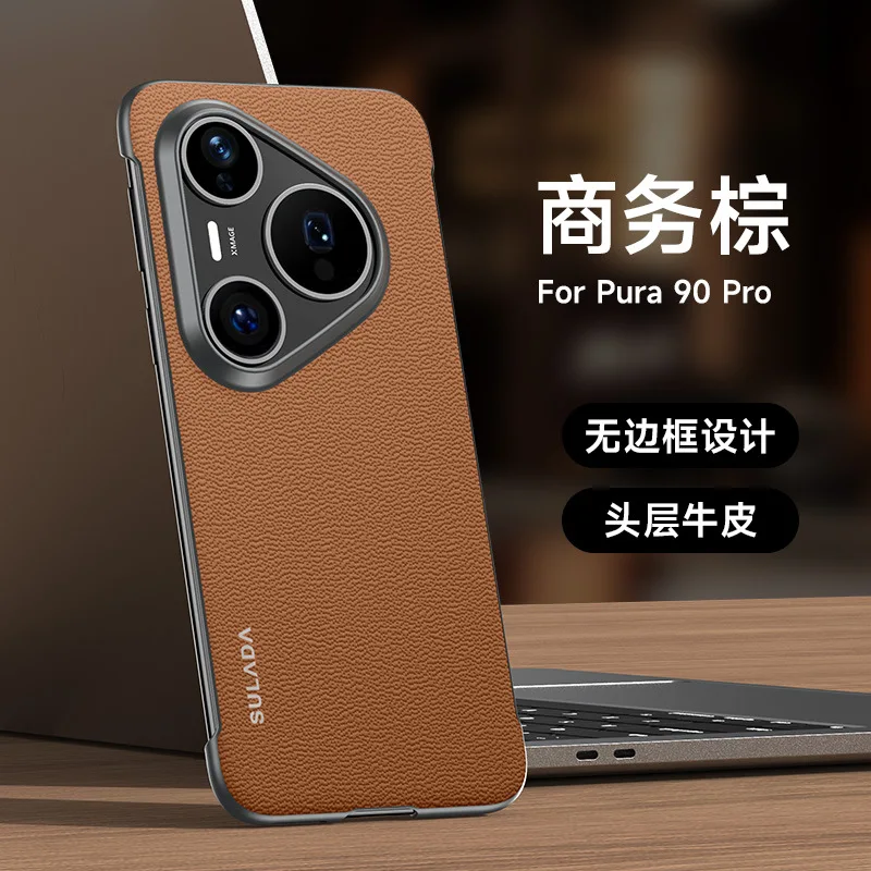 Cowhide Leather Moblie Phone Case for Huawei Pura 90 Pro Max Pura80 Ultra P70 Pro Plus Borderless Higher Lens Frame Hard Shell
Cowhide Leather Moblie Phone Case for Huawei Pura 90 Pro Max Pura80 Ultra P70 Pro Plus Borderless Higher Lens Frame Hard Shell