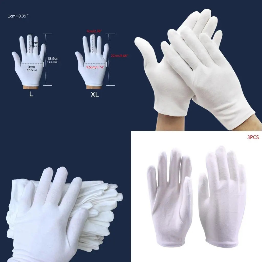 J78F Soft White Cotton Gloves for Coin Jewelry Inspection for Protection Decor Reusable for Health Daily Work Gloves for Men
J78F Soft White Cotton Gloves for Coin Jewelry Inspection for Protection Decor Reusable for Health Daily Work Gloves for Men