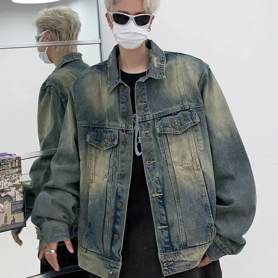 Джинсовая куртка с отложным воротником для подростков, осень-зима, большие размеры, в американском стиле, уличная мода, молодежный бренд, повседневная верхняя одежда...
Джинсовая куртка с отложным воротником для подростков, осень-зима, большие размеры, в американском стиле, уличная мода, молодежный бренд, повседневная верхняя одежда...
