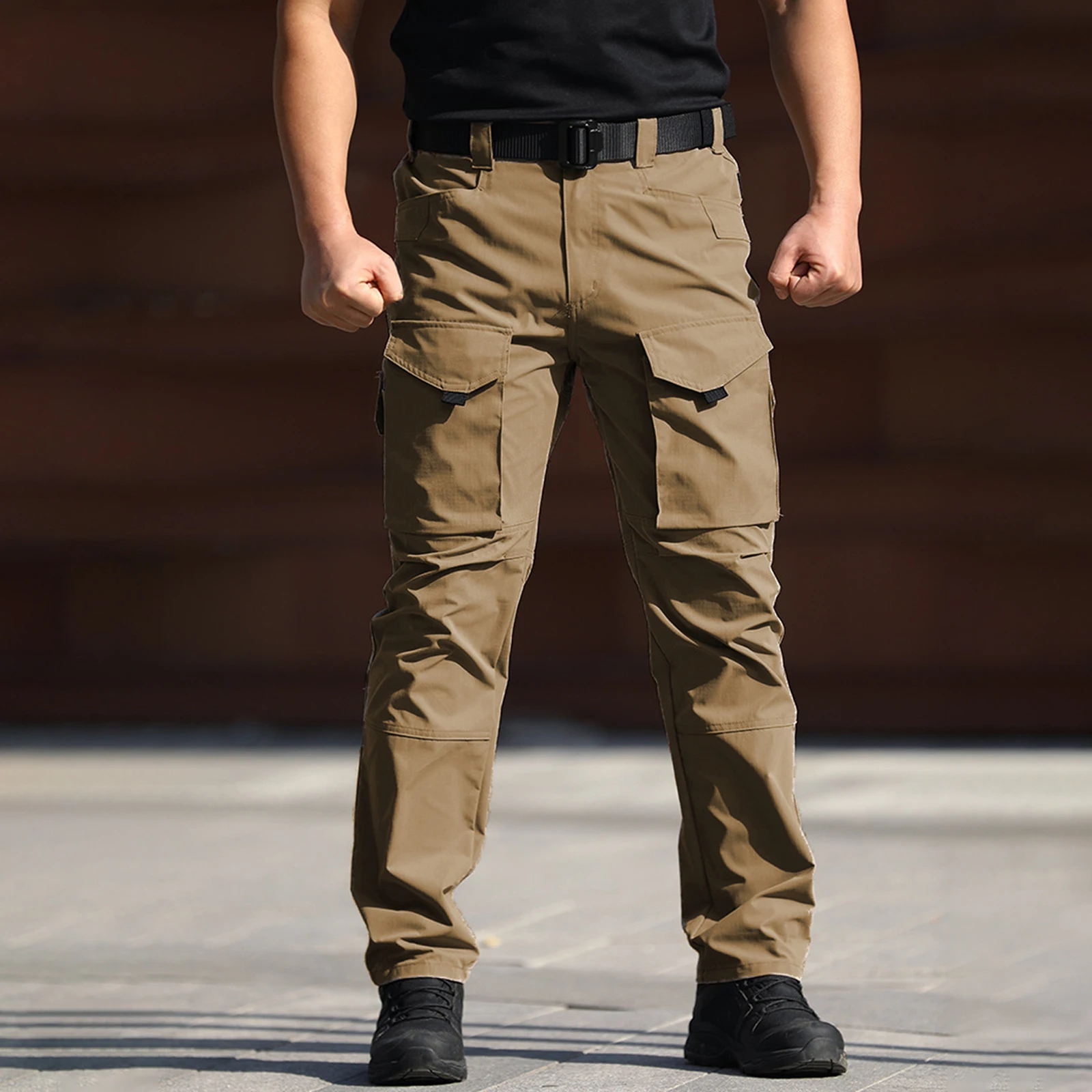 Мужские брюки-карго с множеством карманов, водонепроницаемые, зауженного кроя, повседневные, для активного отдыха и походов
Мужские брюки-карго с множеством карманов, водонепроницаемые, зауженного кроя, повседневные, для активного отдыха и походов