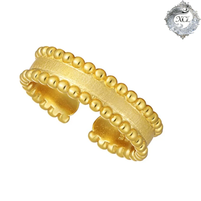 XCL S925 Sterling Silver Round Bead Edge Matte Ring Minimalist Cool Style Versatile Index Finger Ring for Women Fashion Jewelry
XCL S925 Sterling Silver Round Bead Edge Matte Ring Minimalist Cool Style Versatile Index Finger Ring for Women Fashion Jewelry