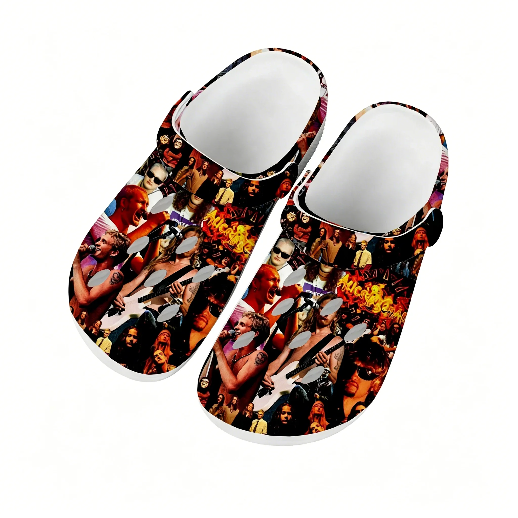 Alice in Chains Band Sandals Mens Women Water Shoes Home Garden Clogs Custom Made Beach Bath Breathable Hole Slippers
Alice in Chains Band Sandals Mens Women Water Shoes Home Garden Clogs Custom Made Beach Bath Breathable Hole Slippers