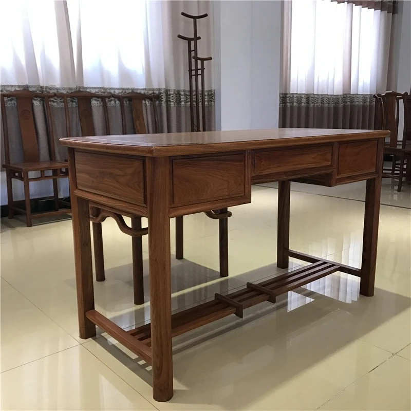 Mahogany desk New Chinese simple dresser Computer table African rosewood home writing desk Business desk
Mahogany desk New Chinese simple dresser Computer table African rosewood home writing desk Business desk