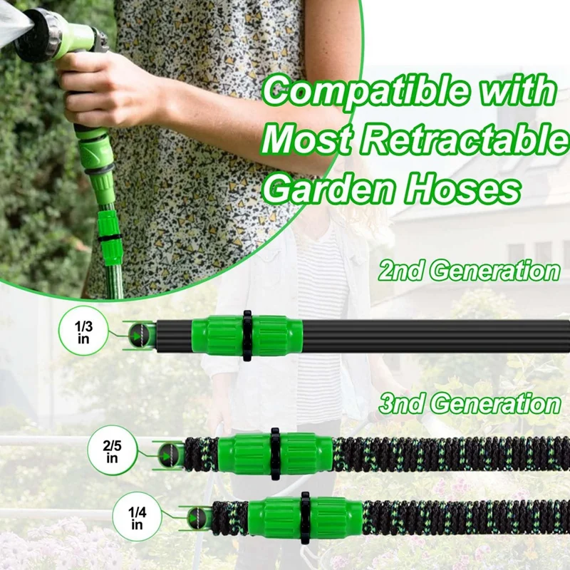 Dual-Channel Hose Connectors 10PC Dual-Channel Hose Female Male Connectors Pockets Hose For 3/4In 5/8In Garden Hose
Dual-Channel Hose Connectors 10PC Dual-Channel Hose Female Male Connectors Pockets Hose For 3/4In 5/8In Garden Hose