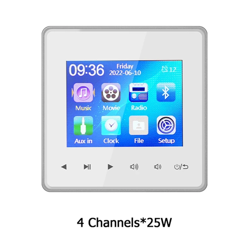 New Home New Mini Bluetooth 2.8 HD Screen Wall Amplifier Music Center Sound System TV Tablet Smart Digital Stereo FM(White)
New Home New Mini Bluetooth 2.8 HD Screen Wall Amplifier Music Center Sound System TV Tablet Smart Digital Stereo FM(White)