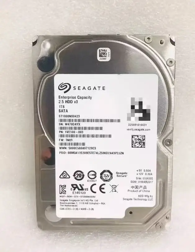 Enterprise Level Internal Metal 2.5 Inch 1TB HDD SATA 7200RPM 128MB New
Enterprise Level Internal Metal 2.5 Inch 1TB HDD SATA 7200RPM 128MB New