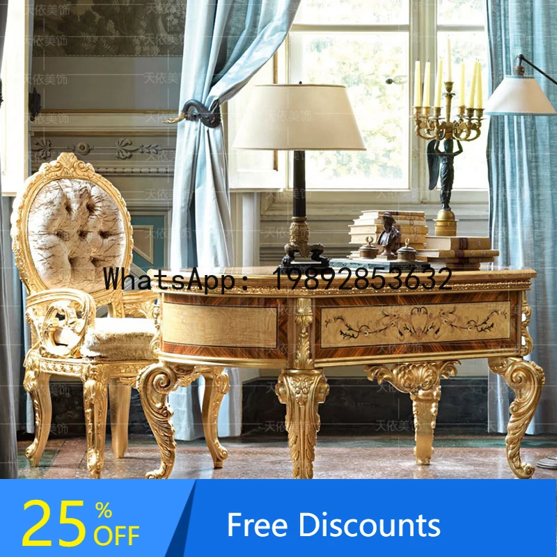 solid wood desk 1.6 meters sticker gold foil study home writing table high foot computer table luxury desk
solid wood desk 1.6 meters sticker gold foil study home writing table high foot computer table luxury desk
