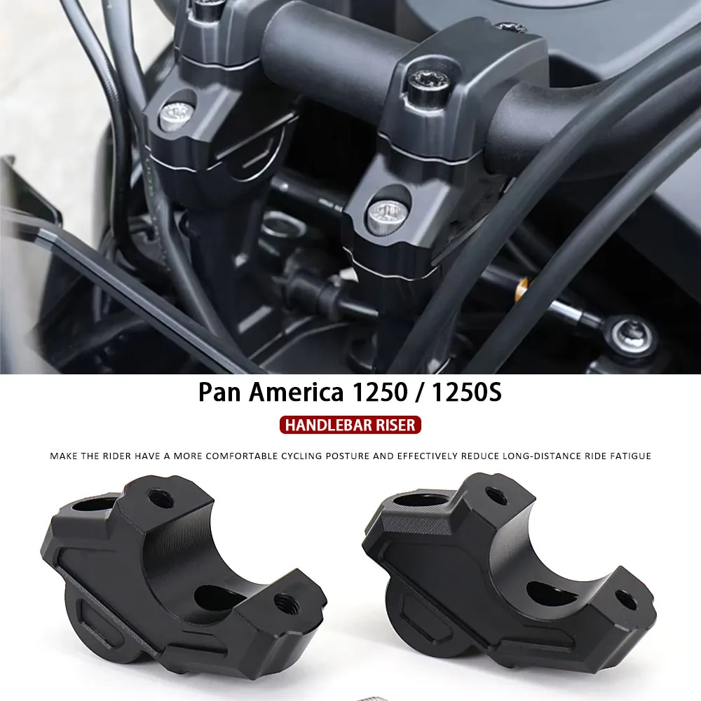Motorcycle Aluminum 2021- New Handle Bar Riser Clamp Extend Handlebar Adapter Mount For Pan America 1250 1250 Special
Motorcycle Aluminum 2021- New Handle Bar Riser Clamp Extend Handlebar Adapter Mount For Pan America 1250 1250 Special