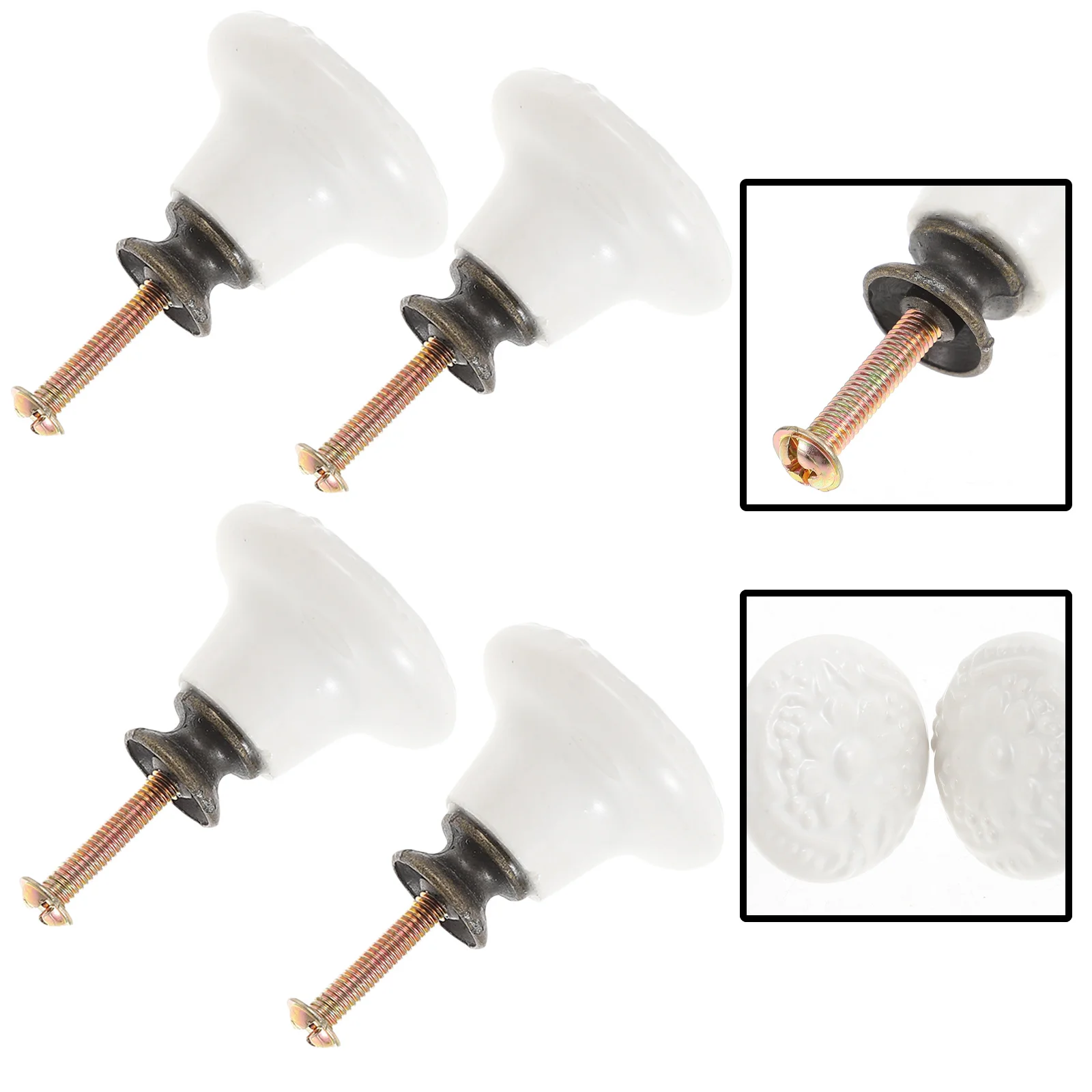 1Set Ceramic Drawer Knobs Relief Design Smooth Pulling Handles for Cabinet Door Cupboard Dresser Drawer Furniture Round Pull
1Set Ceramic Drawer Knobs Relief Design Smooth Pulling Handles for Cabinet Door Cupboard Dresser Drawer Furniture Round Pull