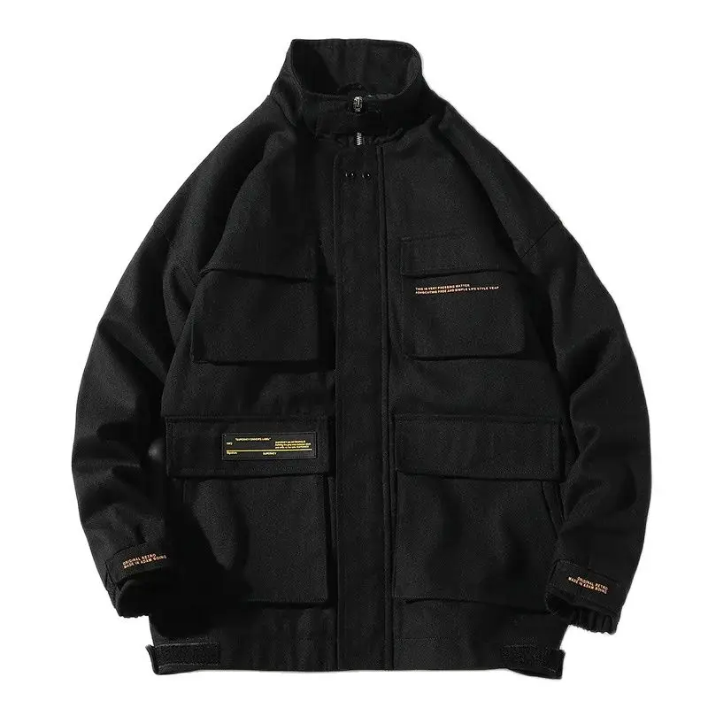 Spring Autumn Jackets Men Streetwear Solid Color Jacket Hip Hop Long Sleeve Coat Pocket Windbreaker Male Bomber Jackets Men
Spring Autumn Jackets Men Streetwear Solid Color Jacket Hip Hop Long Sleeve Coat Pocket Windbreaker Male Bomber Jackets Men