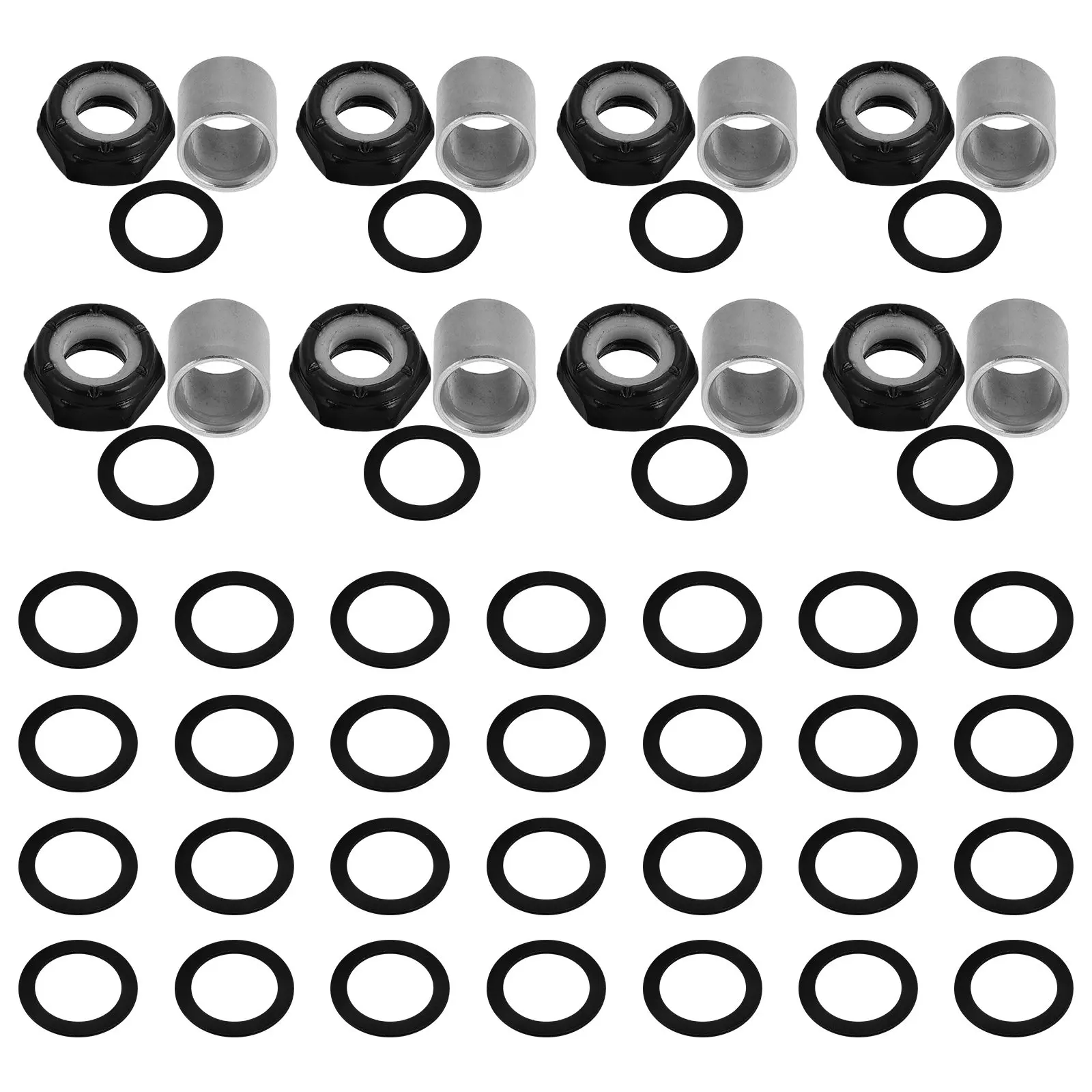 1Set Skateboard Hardware Kit Enhanced Riding Experience Metal Axle Washers Sleeves for Skateboards Longboards Surfboards
1Set Skateboard Hardware Kit Enhanced Riding Experience Metal Axle Washers Sleeves for Skateboards Longboards Surfboards