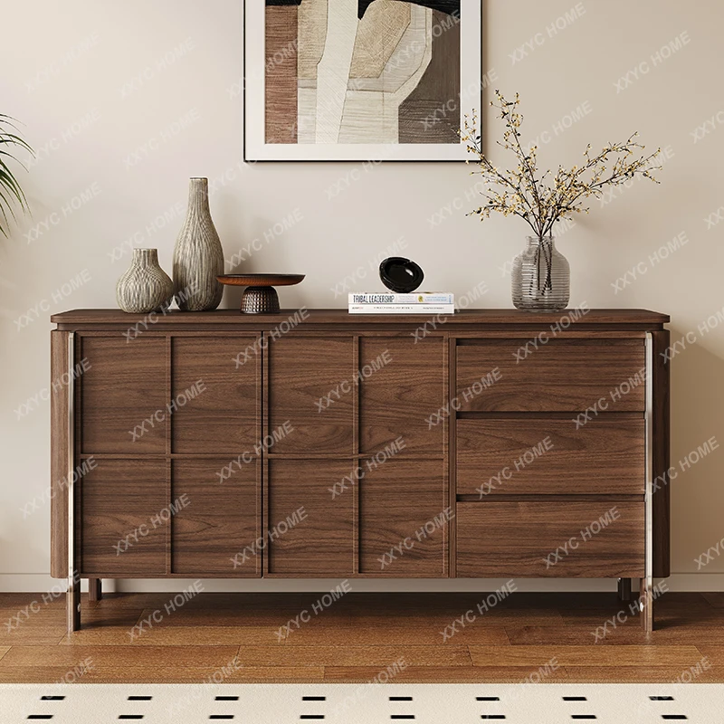 LXAll solid wood dining side antique walnut partition cabinet retro new Chinese villa living room storage cabinet
LXAll solid wood dining side antique walnut partition cabinet retro new Chinese villa living room storage cabinet